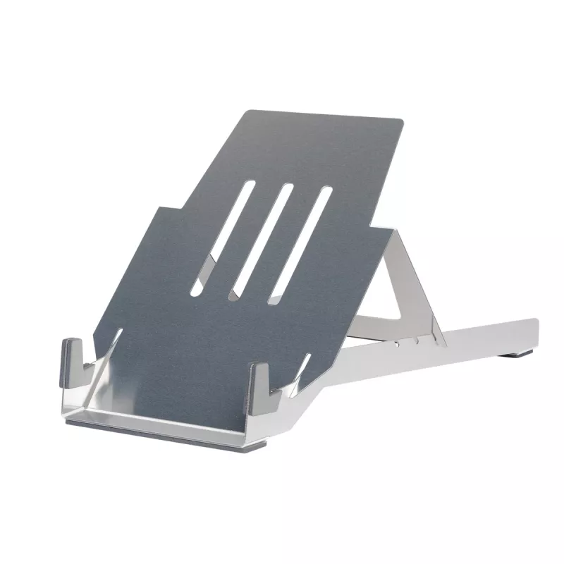 R-Go Tools nešiojamojo kompiuterio stovas R-Go Riser Basic, sulankstomas ir reguliuojamas, aliuminis, sidabrinis