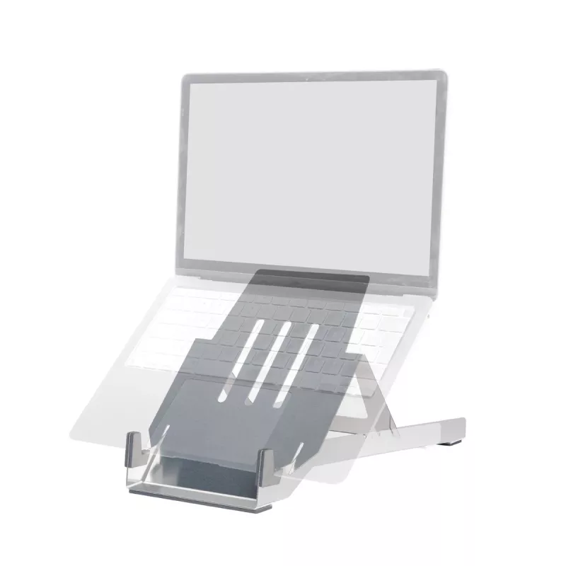 R-Go Tools nešiojamojo kompiuterio stovas R-Go Riser Basic, sulankstomas ir reguliuojamas, aliuminis, sidabrinis