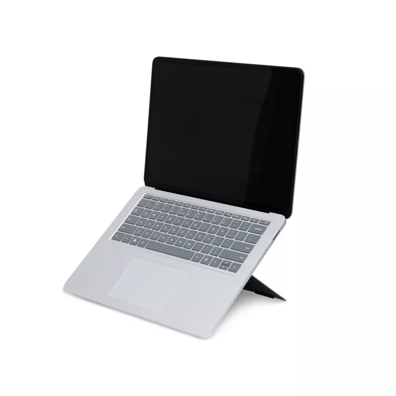 R-Go Tools stovas nešiojamam kompiuteriui R-Go Riser Attachable, reguliuojamas, integruojamas su nešiojamu kompiuteriu, aliuminis, juodas