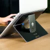 R-Go Tools stovas nešiojamam kompiuteriui R-Go Riser Attachable, reguliuojamas, integruojamas su nešiojamu kompiuteriu, aliuminis, juodas