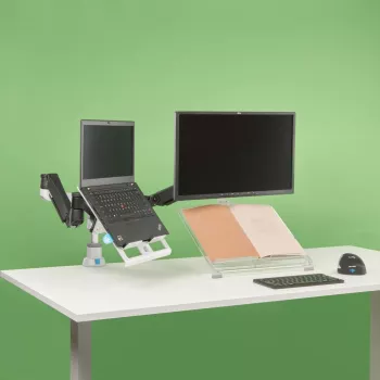 R-Go Tools R-Go Morelia dokumentų laikiklis, modulis su Caparo ir Zepher monitoriaus ranka