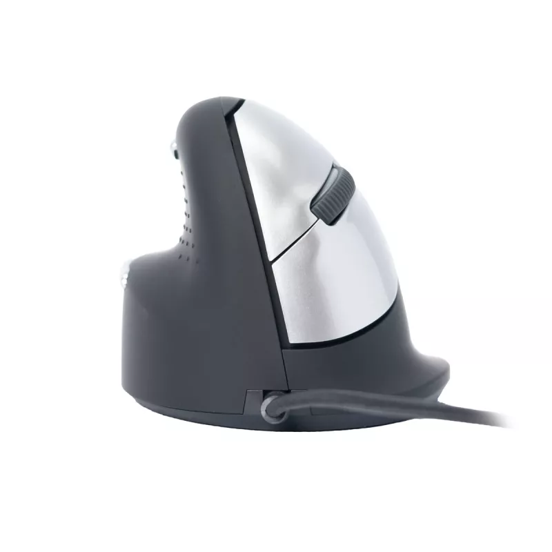 R-Go HE Break ergonominė vertikali pelė su pertraukų programine įranga, didelė (rankos dydis ≥ 185 mm), kairiarankiams, laidinė, juoda
