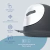 R-Go HE Break ergonominė vertikali pelė su pertraukų programine įranga, didelė (rankos dydis ≥ 185 mm), kairiarankiams, laidinė, juoda