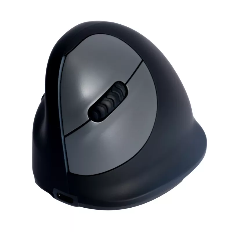 R-Go Tools ergonominė pelė R-Go HE Break su pertraukų programine įranga, vidutinė (rankos dydis 165-185 mm), kairiarankiams, Bluetooth, juoda