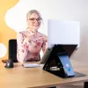 R-Go Tools planšetės ir nešiojamojo kompiuterio stovas R-Go Riser Duo, tinka 10–22 colių ekranui, juodas