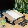 R-Go Tools dokumentų laikiklis R-Go Read2Write, tinkamas skaitymui ir rašymui, ergonomiškas, su minkšta putplasčio riešo atrama, matinis akrilas