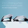 R-Go Tools dokumentų laikiklis R-Go Read2Write, tinkamas skaitymui ir rašymui, ergonomiškas, su minkšta putplasčio riešo atrama, matinis akrilas