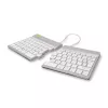 Ergonominė klaviatūra R-Go Split Break su pertraukų programine įranga, QWERTY (UK), Bluetooth, balta