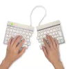 Ergonominė klaviatūra R-Go Split Break su pertraukų programine įranga, QWERTY (UK), Bluetooth, balta