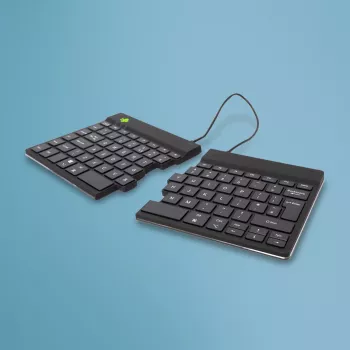 Ergonominė klaviatūra R-Go Tools Split Break su pertraukų programine įranga, QWERTY (UK), Bluetooth, juoda