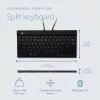 Ergonominė klaviatūra R-Go Tools Split Break su pertraukų programine įranga, QWERTY (UK), Bluetooth, juoda