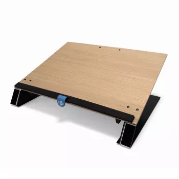 Dokumentų laikiklis R-Go Tools R-Go Read2Write, skirtas skaitymui ir rašymui, ergonomiškas, su minkštu putplasčio riešo atramu, ąžuolo mediena