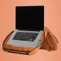 R-Go Tools Dėklas nešiojamam kompiuteriui R-Go Viva, natūrali oda, su integruotu stovu, petnešėle, 15,6 colio, rudas