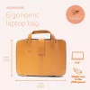 R-Go Tools Dėklas nešiojamam kompiuteriui R-Go Viva, natūrali oda, su integruotu stovu, petnešėle, 15,6 colio, rudas