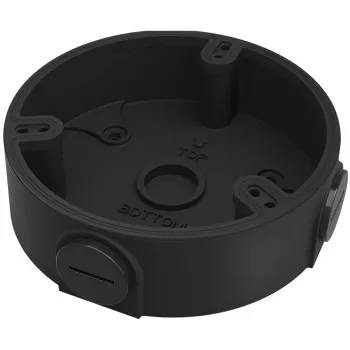 Jungiamoji dėžutė DAHUA DH-PFA136-B – aliumininis korpusas, juoda, 1/2 colio sriegis, 110×34 mm, 1 kg apkrova
