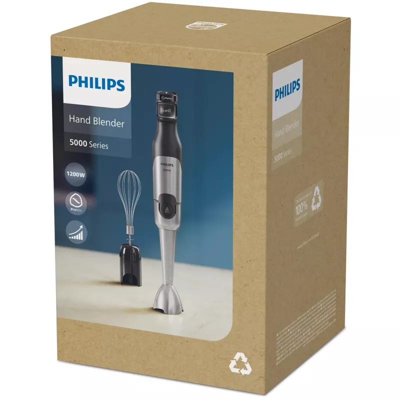 Philips 5000 serijos HR2682/00 panardinis blenderis 1200 W juodas, nerūdijantis plienas