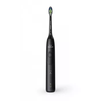 Sonic dantų šepetėlis Philips 5500 HX7111/01 — 62 000 jud./min, 2 režimai, slėgio daviklis, įkraunamas, juodas