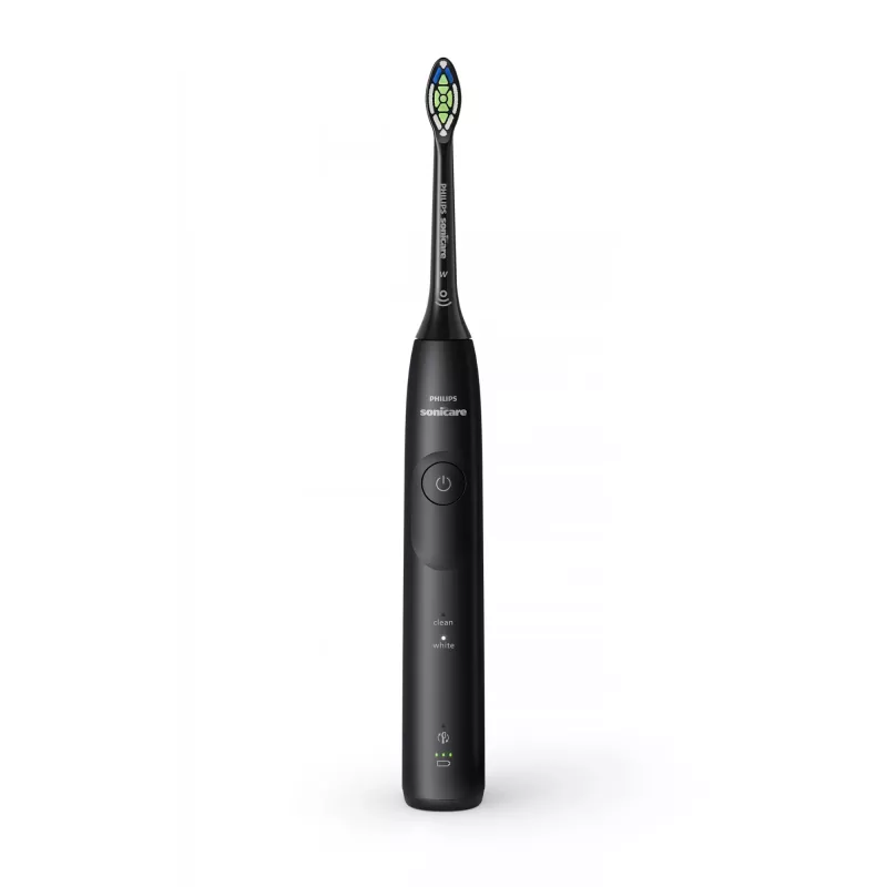 Sonic dantų šepetėlis Philips 5500 HX7111/01 — 62 000 jud./min, 2 režimai, slėgio daviklis, įkraunamas, juodas