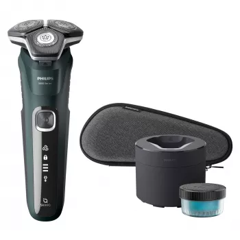 Elektrinis rotacinis skustuvas Philips Series 5000 S5884/50 — 3 galvutės, šlapias ir sausas skutimas, USB įkrovimas
