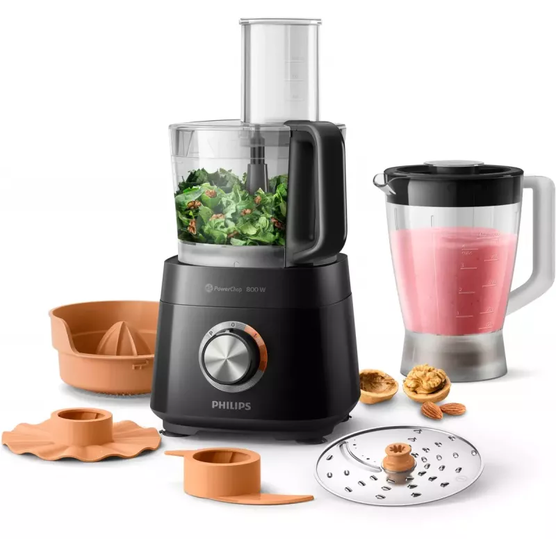 Philips Viva Collection HR7530/10 Kompaktiškas virtuvės kombainas