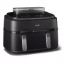 Karšto oro gruzdintuvė Philips 5000 serija NA551/00 – 9 l, 2300 W, jutiklinis valdymas, LED ekranas, juoda/sidabrinė
