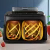 Karšto oro gruzdintuvė Philips 5000 serija NA551/00 – 9 l, 2300 W, jutiklinis valdymas, LED ekranas, juoda/sidabrinė