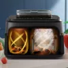 Karšto oro gruzdintuvė Philips 5000 serija NA551/00 – 9 l, 2300 W, jutiklinis valdymas, LED ekranas, juoda/sidabrinė