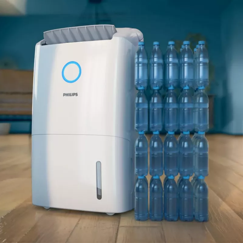 Philips 5000 serijos DE5305/11 drėkintuvas-orų valytuvas 4 L 54 dB Baltas