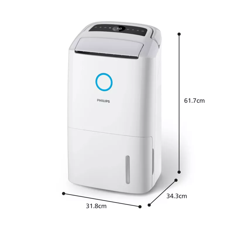 Philips 5000 serijos DE5305/11 drėkintuvas-orų valytuvas 4 L 54 dB Baltas