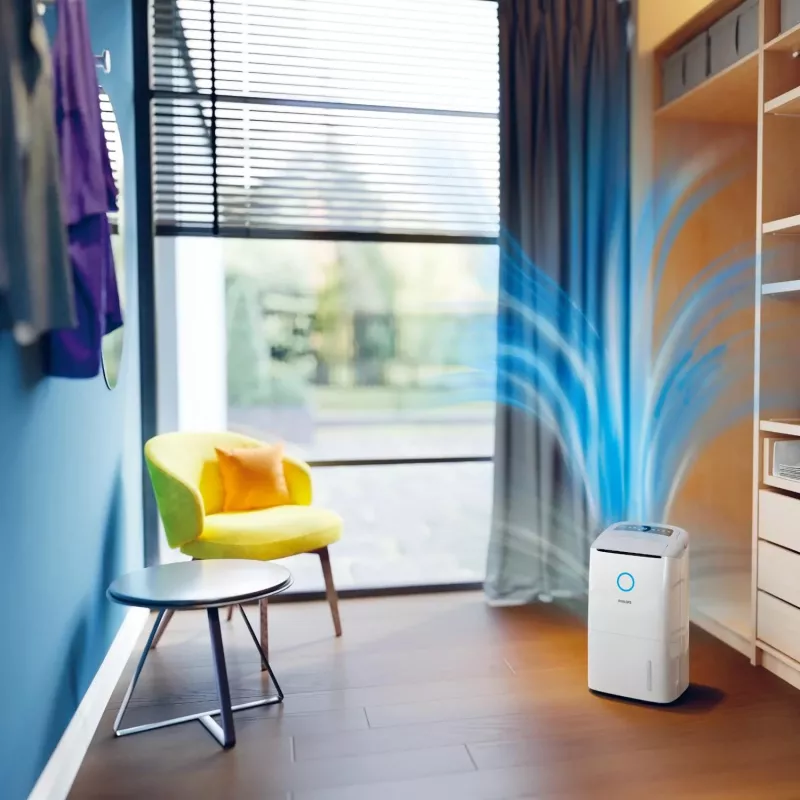 Philips 5000 serijos DE5305/11 drėkintuvas-orų valytuvas 4 L 54 dB Baltas