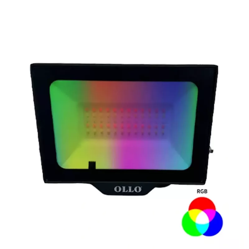 LED prožektorius lauko OLLO VS121C-50W-RGB — 50 W, 4750 lm, RGB