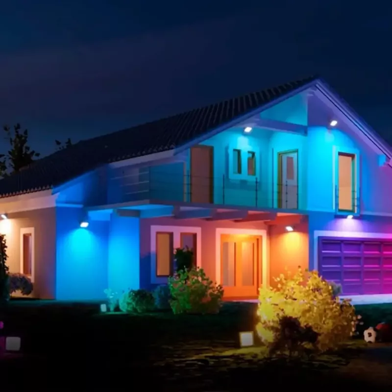 LED prožektorius lauko OLLO VS121C-50W-RGB — 50 W, 4750 lm, RGB