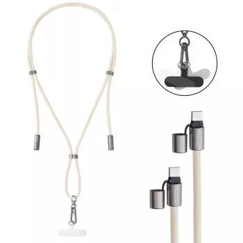 USB-C laidas Intenso Handykette 1,65 m USB-C smėlio spalvos