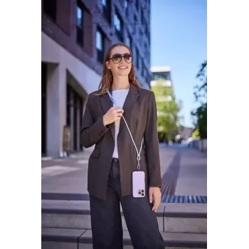 Intenso USB-C įkrovimo laidinis telefoninis pakabukas 60W greitas įkrovimas, reguliuojamas ilgis 1,65m nailonas violetinis