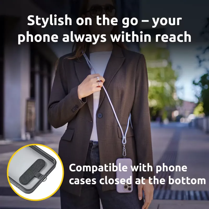 Intenso USB-C įkrovimo laidinis telefoninis pakabukas 60W greitas įkrovimas, reguliuojamas ilgis 1,65m nailonas violetinis