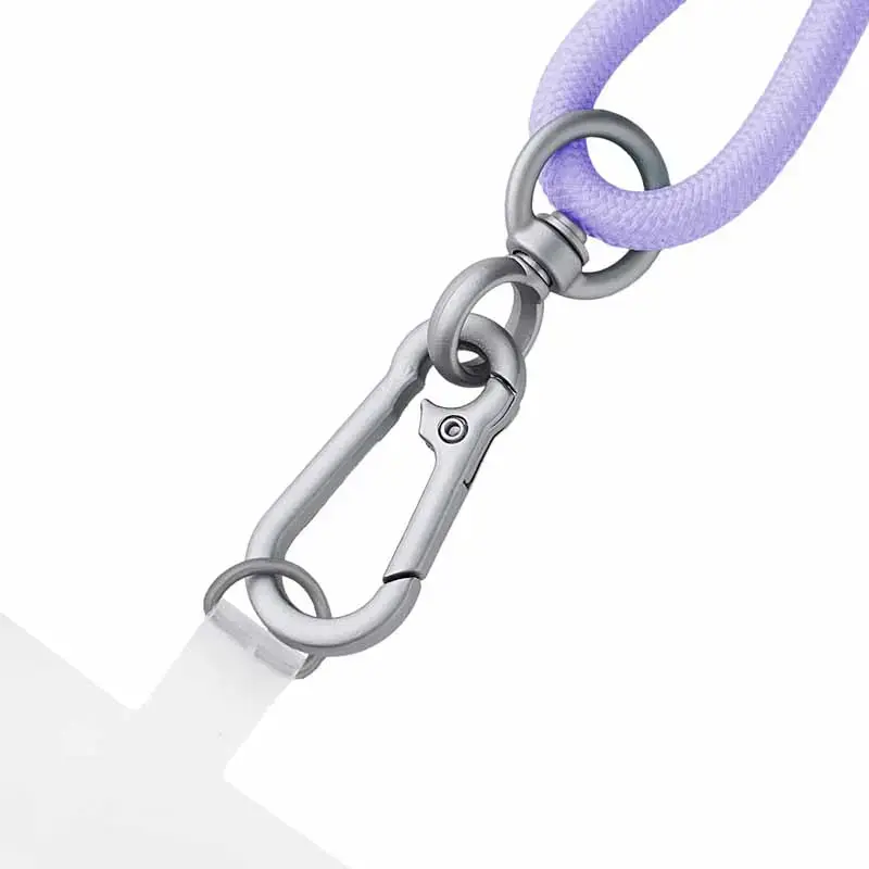 Intenso USB-C įkrovimo laidinis telefoninis pakabukas 60W greitas įkrovimas, reguliuojamas ilgis 1,65m nailonas violetinis