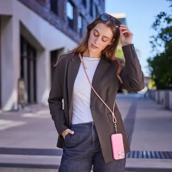 Intenso USB-C įkrovimo dirželis telefonui 60W greitas įkrovimas reguliuojamas ilgis 1,65m nailonas įvairiaspalvis