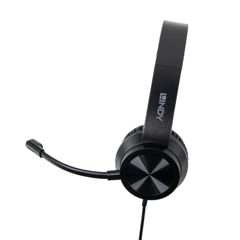 Ausinės Lindy USB-C biuro ausinės laidinės 20-20000 Hz 1.95m Juodos