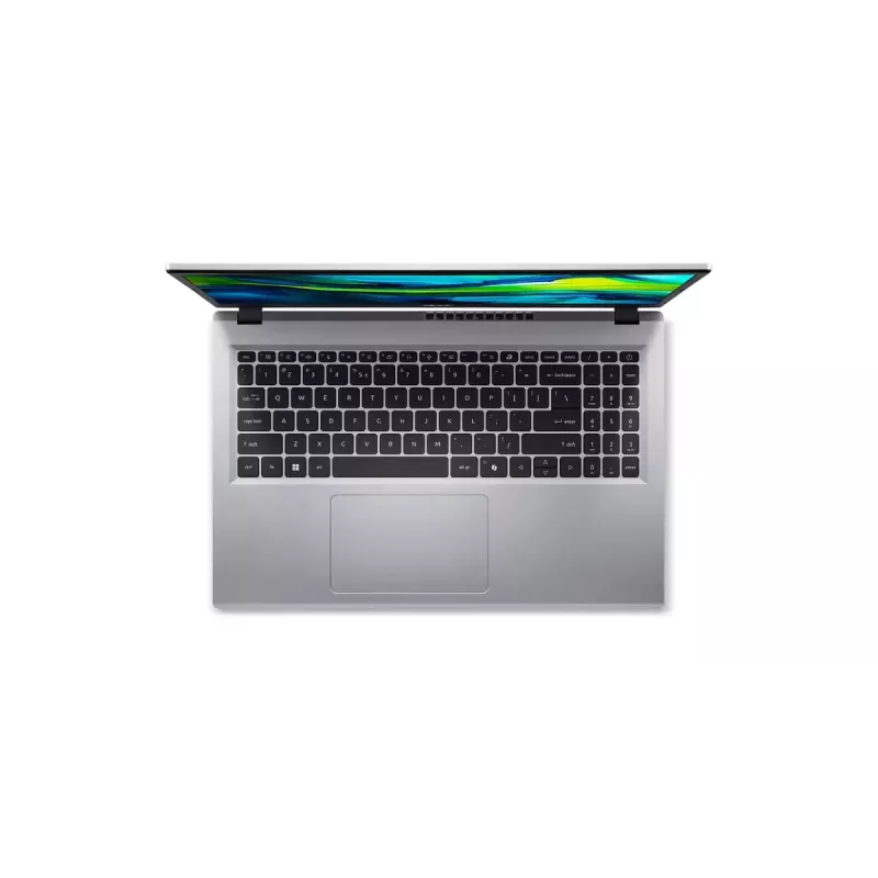 Nešiojamas kompiuteris Acer Aspire Go 15 AG15-32P-373M — Intel Core 3 N355, 15.6 colio FHD, 16 GB DDR5, 512 GB SSD, Windows 11 Home, sidabrinis
