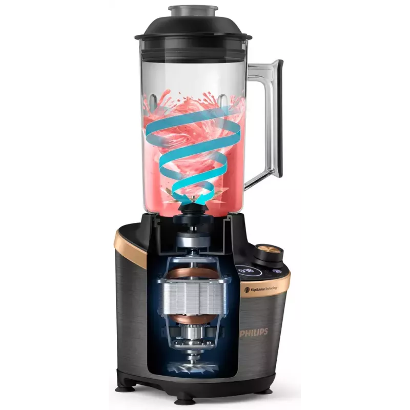 Maišytuvas Philips Flip&Juice™ HR3770/10 Black Copper