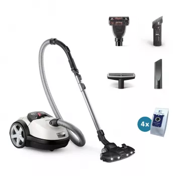 Cikloninis dulkių siurblys Philips 8000 serijos XD8142/12 — 900 W, 4 L maišas, HEPA, 12 m spindulys