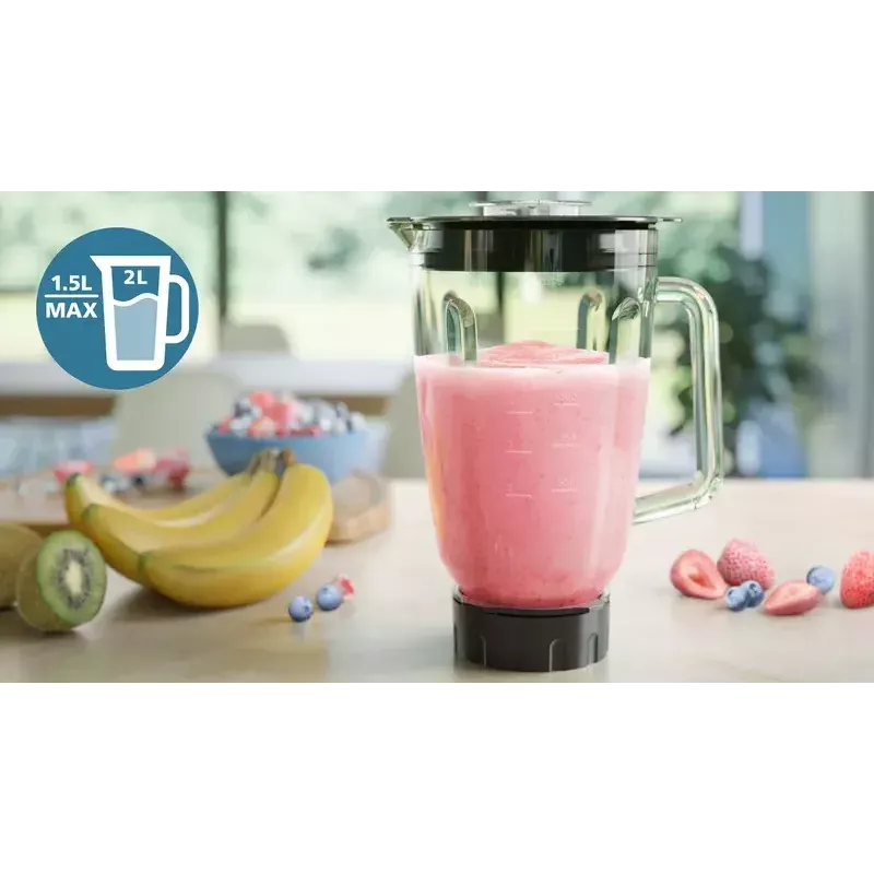Stalinis blenderis Philips 5000 serija HR3041/00 Juoda Pilka