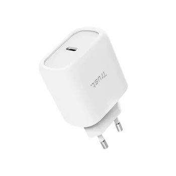TRUST Maxo 45W USB-C GaN įkroviklis, 45 W, USB-C išėjimas, 20 V maks., 2 m kabelis, baltas