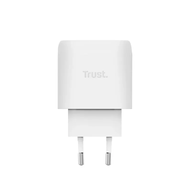 TRUST Maxo 45W USB-C GaN įkroviklis, 45 W, USB-C išėjimas, 20 V maks., 2 m kabelis, baltas