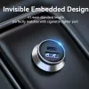 Automobilinis įkroviklis Vention Two-Port USB A+C (18/20) pilkas mini stiliaus aliuminio lydinys