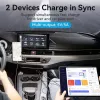 Automobilinis įkroviklis Vention Two-Port USB A+C (18/20) pilkas mini stiliaus aliuminio lydinys