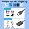 Vention 2 prievadų USB išorinė garso plokštė 0,15 m Juoda 2.1 kanalai 16 bit