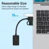 Vention 2 prievadų USB išorinė garso plokštė 0,15 m Juoda 2.1 kanalai 16 bit
