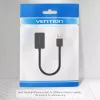 Vention 2 prievadų USB išorinė garso plokštė 0,15 m Juoda 2.1 kanalai 16 bit