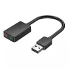 Vention 2 prievadų USB išorinė garso plokštė 0,15 m Juoda 2.1 kanalai 16 bit